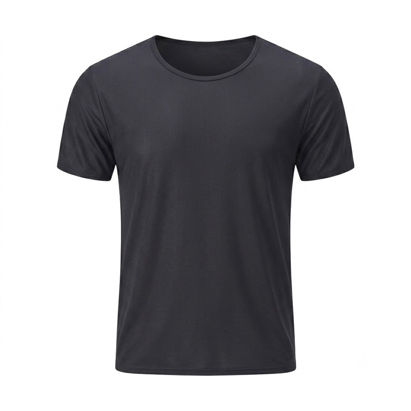 Men's Tan Through Black V-Neck T-Shirt & Shorts | UV-Permeable Fabric for Even Tanning